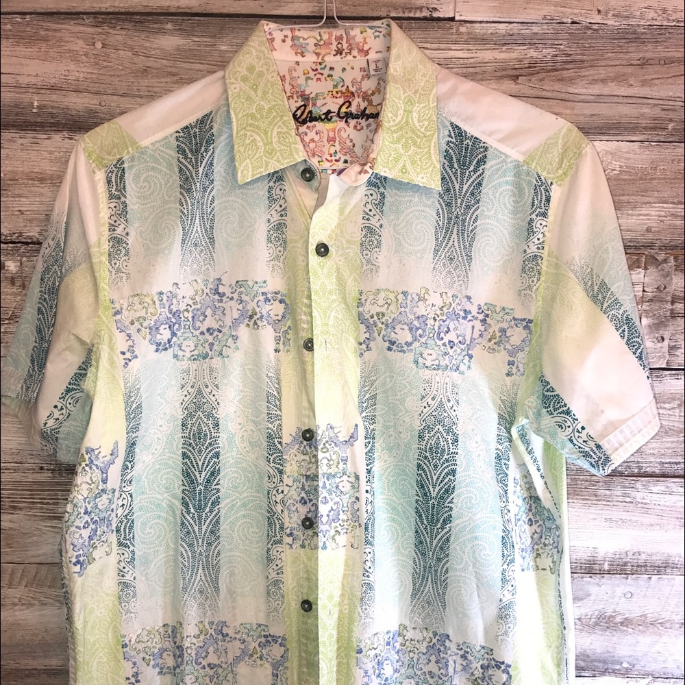 Robert Graham short sleeve shirt size L